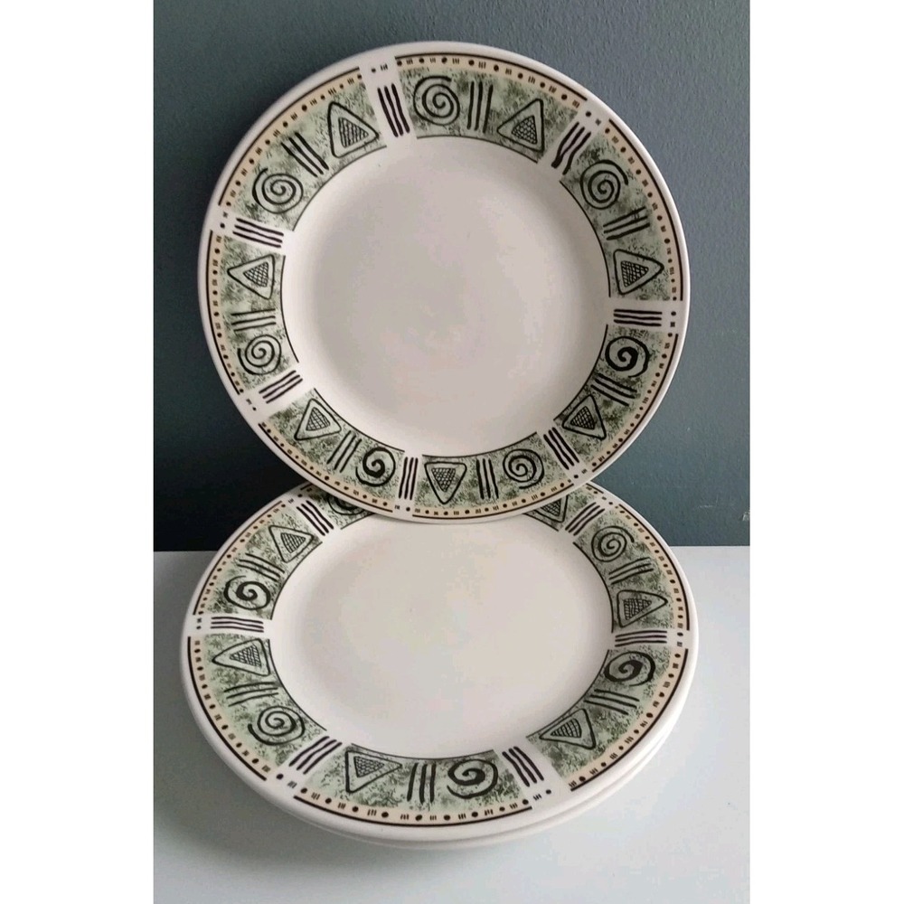 Oneida Casual Settings Aztec‎ Dinner Plates 10.5" - Set Of 3